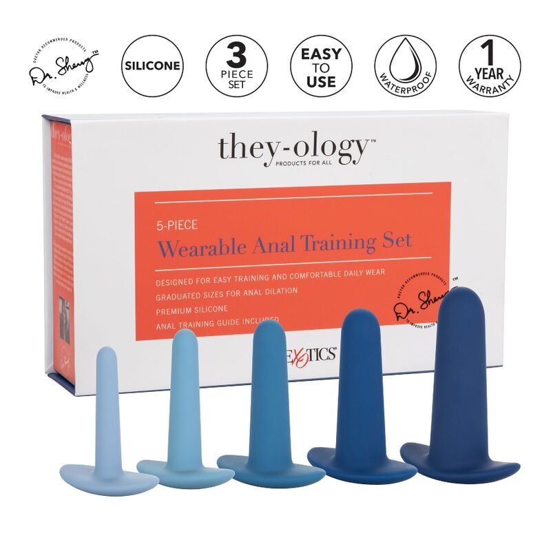 Calexotics-Tragbares Anal-Trainingsset, 5 Stk.-Silikon