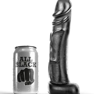 All Black-Dildo 22 cm-Silikon · Sextoys