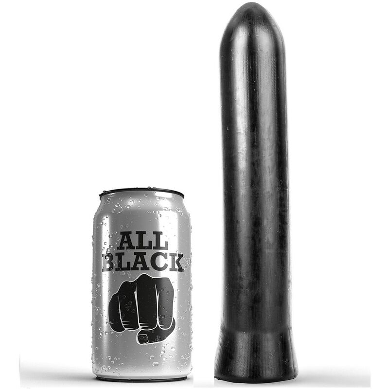 All Black-Dildo 22 cm-Silikon