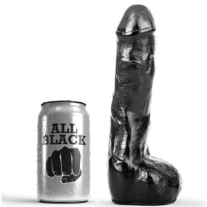 All Black-Realistischer Anal-Dildo 20 cm-Silikon