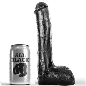 All Black-Dildo Realistisch Anal 23 cm-PVC · Sextoys