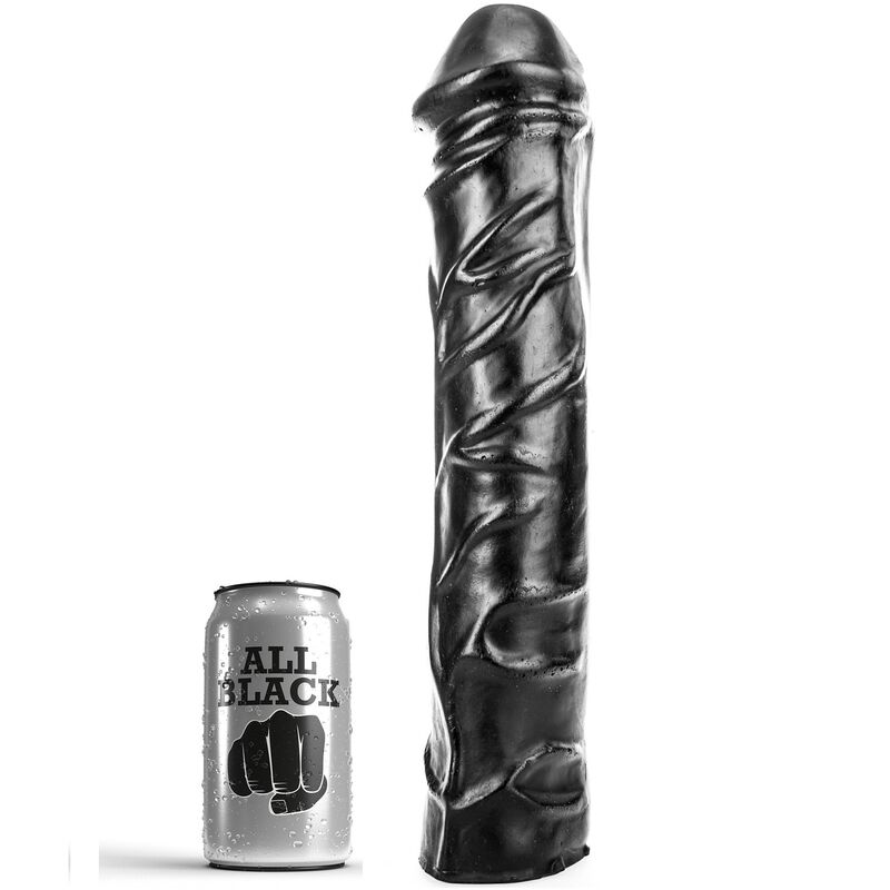 All Black-Dildo Riesiger Riese Weich 32 Cm-TPR · Sextoys