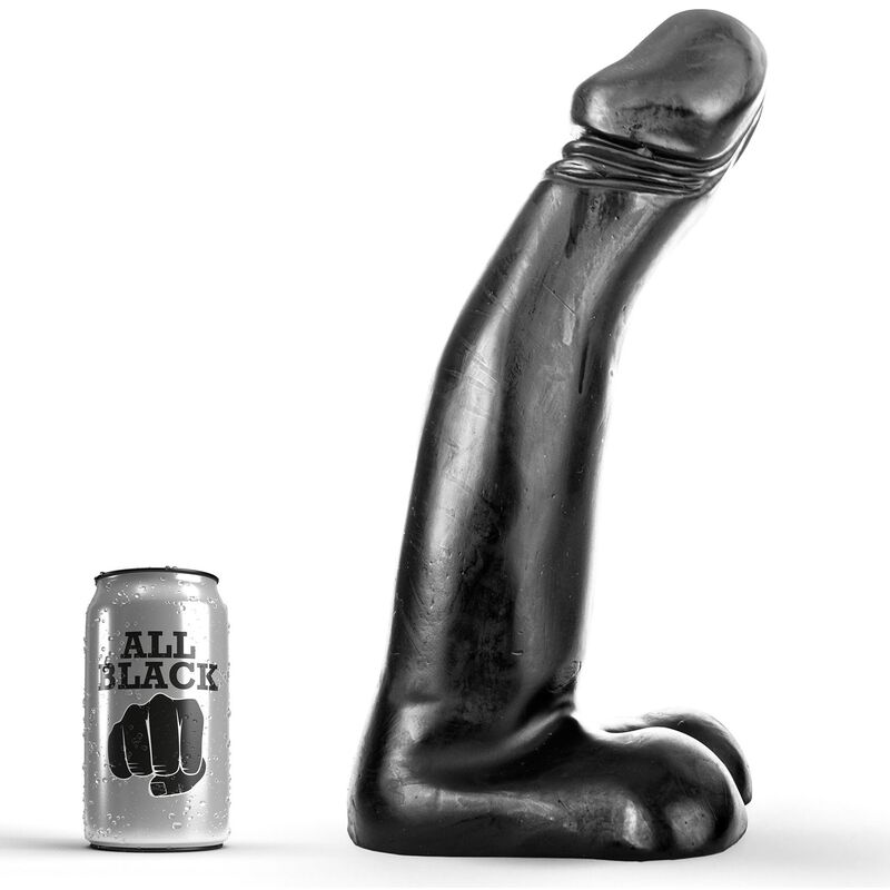 All Black-Dildo Realistic Schwarz für Fisting 29 Cm-Silikon · Sextoys