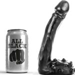 All Black-Dildo Realistisch 19 Cm-Silikon · Sextoys