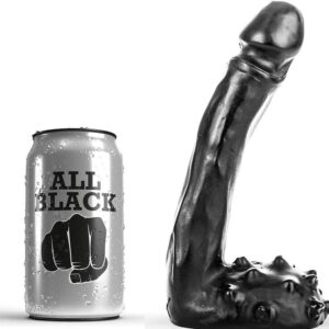 All Black-Dildo Realistisch 19 Cm-Silikon · Sextoys