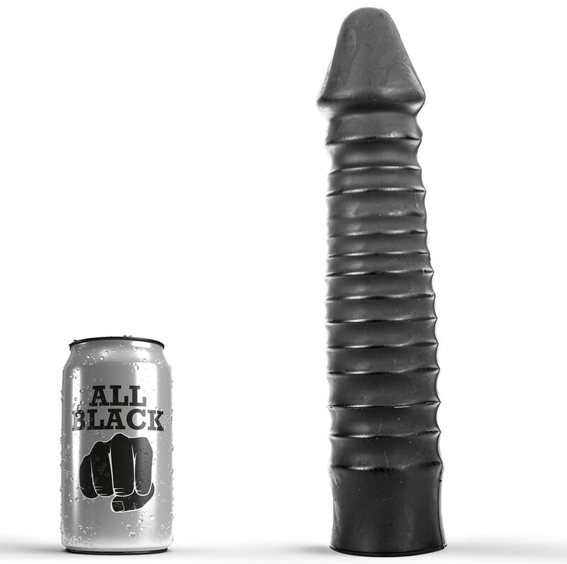 All Black-Dildo 26 cm-Silikon · Sextoys