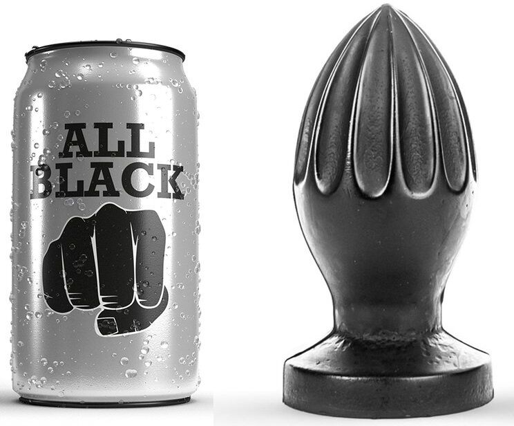 All Black-Analplug 12 cm-Silikon · Sextoys