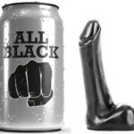 All Black-Dildo 9 cm-Silikon · Sextoys