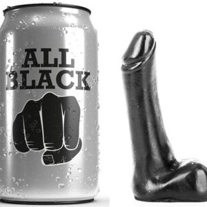All Black-Dildo 9 cm-Silikon · Sextoys