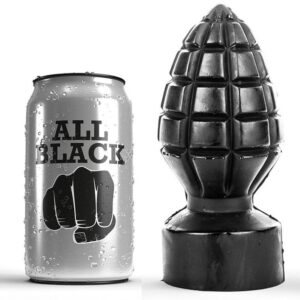 All Black-Analplug 14 cm-Silicium · Sextoys