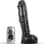 All Black-Dildo 29 cm-Silikon · Sextoys
