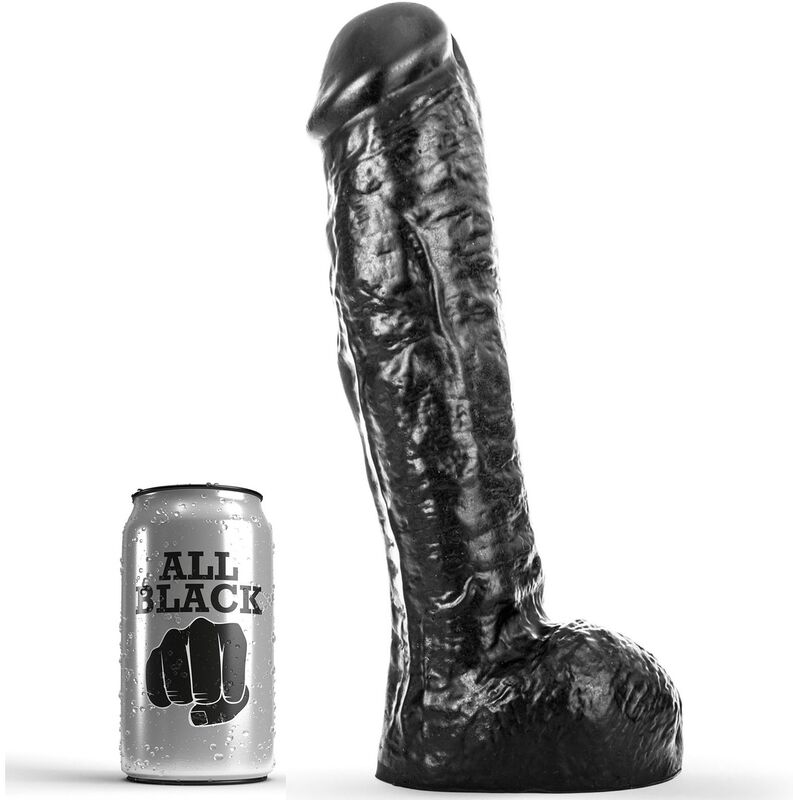 All Black-Dildo 29 cm-Silikon