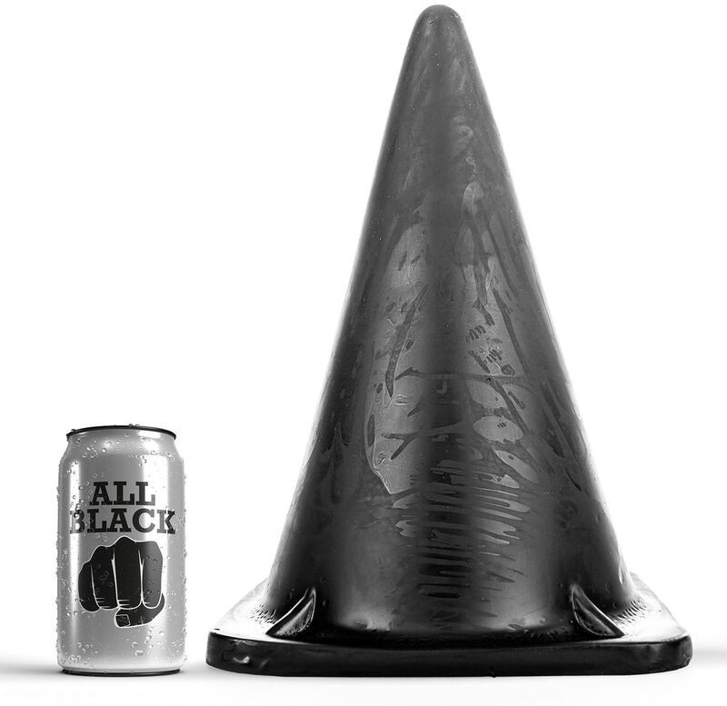 All Black-Plug Dreieck 30 cm-Silikon · Sextoys