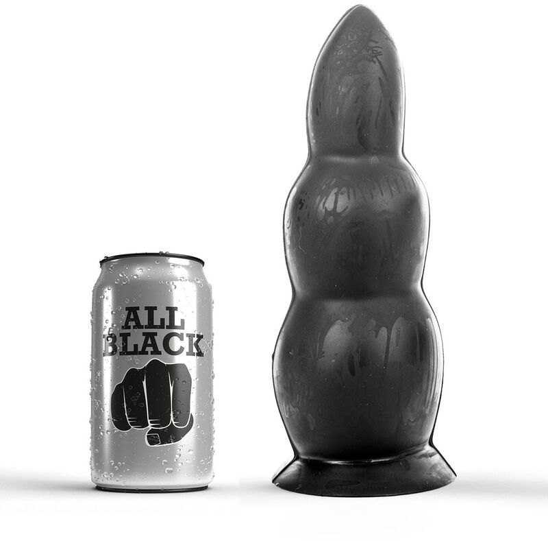 All Black-Analplug 23 cm-Silikon