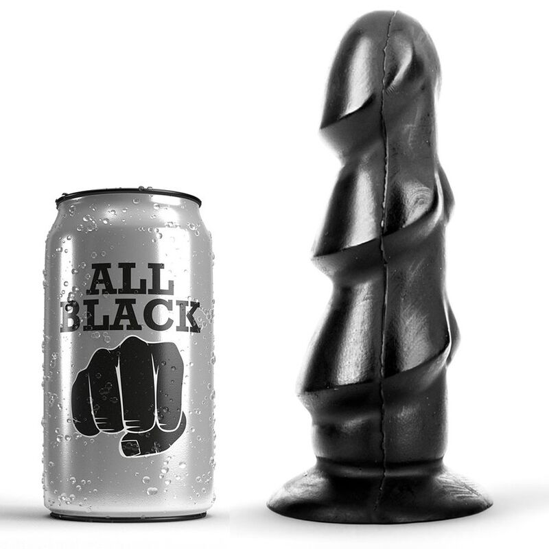 All Black-Dildo 17 cm-Silikon