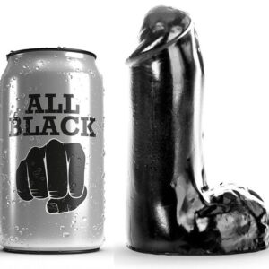 All Black-Realistischer Dildo 13 cm-Silikon