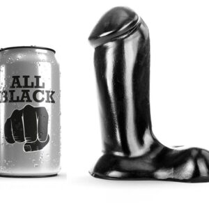 All Black-Dildo Realistisch 14 Cm-Silikon · Sextoys