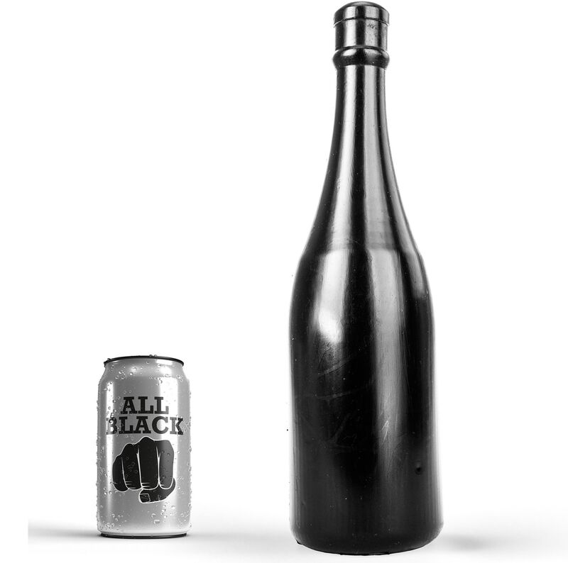 All Black-Anal-Flasche 34,5 cm-Wasserdicht