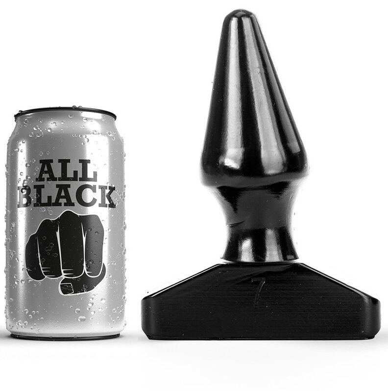 All Black-Analplug 16 cm-PVC, Wasserdicht · Sextoys
