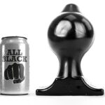 All Black-Analplug 17,5 cm Durchmesser 10 cm-Silikon · Sextoys