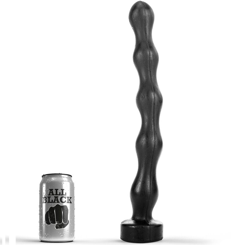 All Black-Analperlen 41,5 cm-Silikon