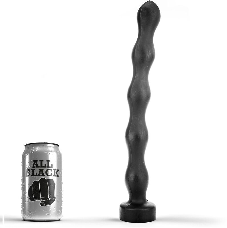 All Black-Kugel-Analplug 32 cm-Silikon