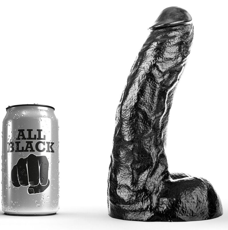 All Black-Dong 25,5 cm-PVC · Sextoys