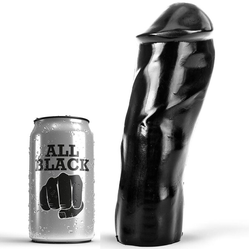 All Black-Dildo Realistisch 20 cm-Waterproof · Sextoys