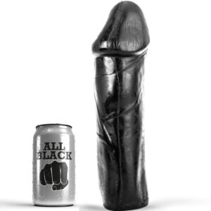 All Black-Dildo 28 cm ohne Hoden-Silikon · Sextoys