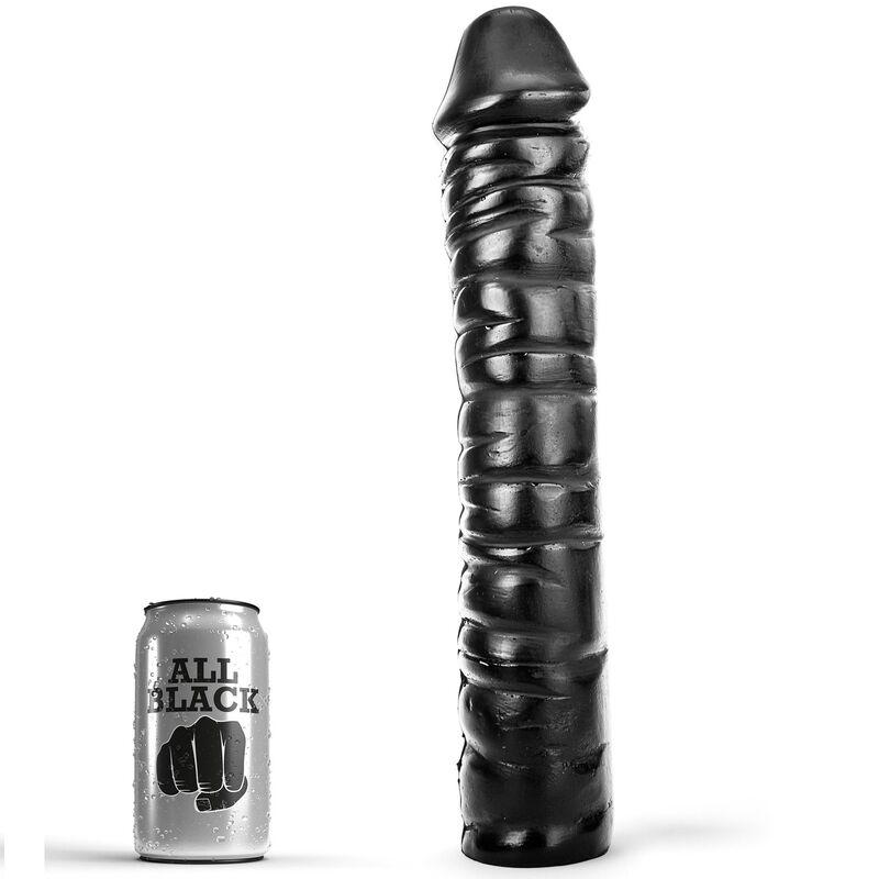 All Black-Dong 38 cm-Silikon · Sextoys