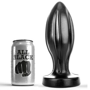 All Black-Analplug 21 cm-Silikon, Wasserdicht · Sextoys