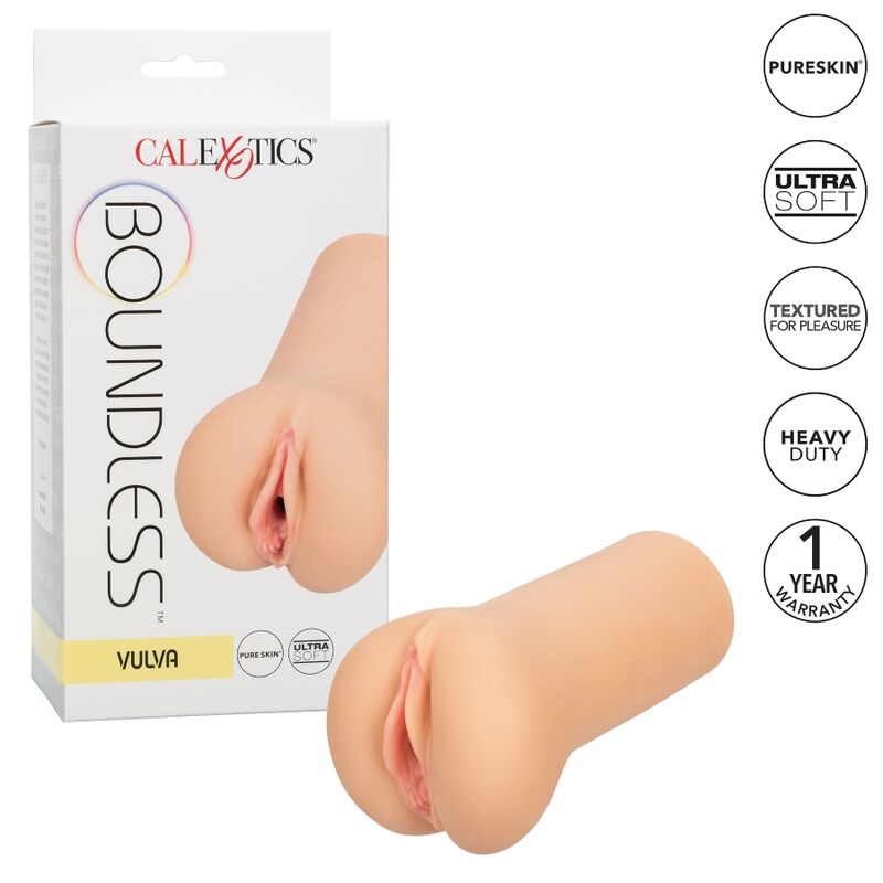 Calexotics-Boundless Stroker Vulvar Light Skin-TPE, Wasserdicht · Masturbatoren (Bild 6)