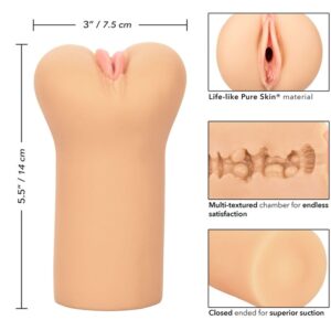 Calexotics-Boundless Stroker Vulvar Light Skin-TPE, Wasserdicht · Masturbatoren (Bild 7)