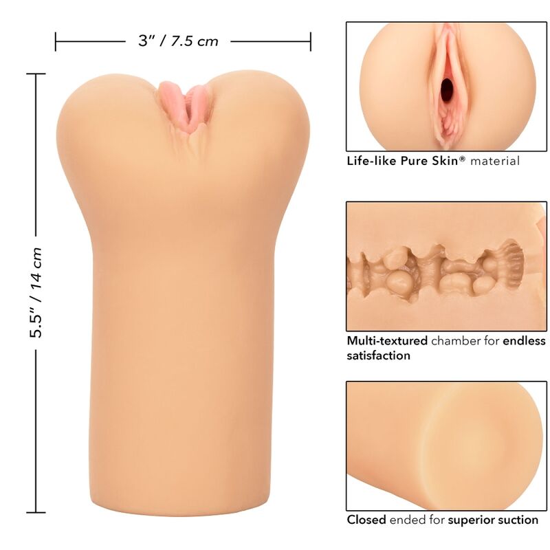 Calexotics-Boundless Stroker Vulvar Light Skin-TPE, Wasserdicht · Masturbatoren (Bild 7)