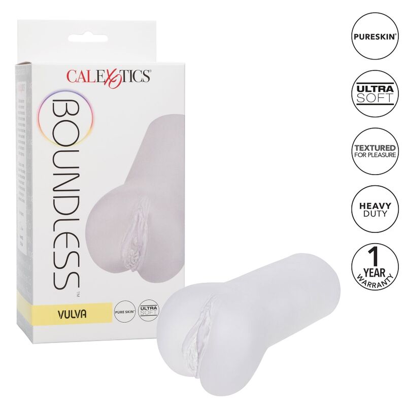 Calexotics-Boundless Penishülle Vulvar Transparent-TPE, Wasserdicht · Masturbatoren (Bild 2)