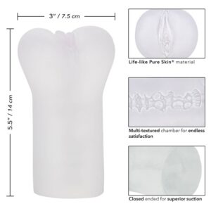 Calexotics-Boundless Penishülle Vulvar Transparent-TPE, Wasserdicht · Masturbatoren (Bild 7)