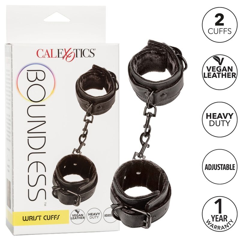 Calexotics-Handschellen Boundless für Handgelenke-Ökologische Haut · Bondage & Handschellen (Bild 3)