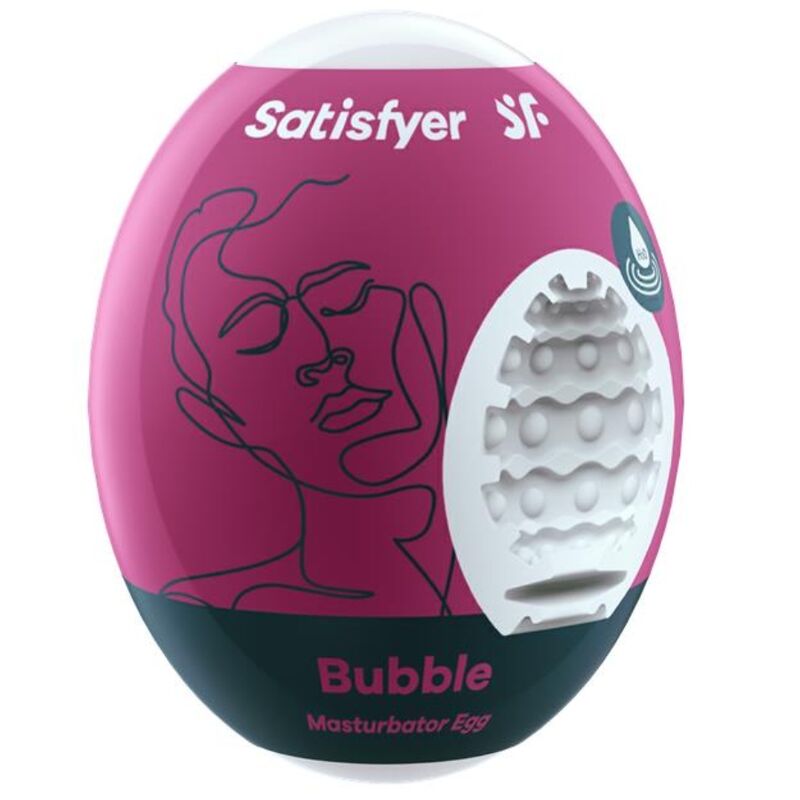 SATISFYER BUBBLE MASTURBATING EGG Satisfyer Eggs-Masturbator O Bubble-TPE · Sextoys