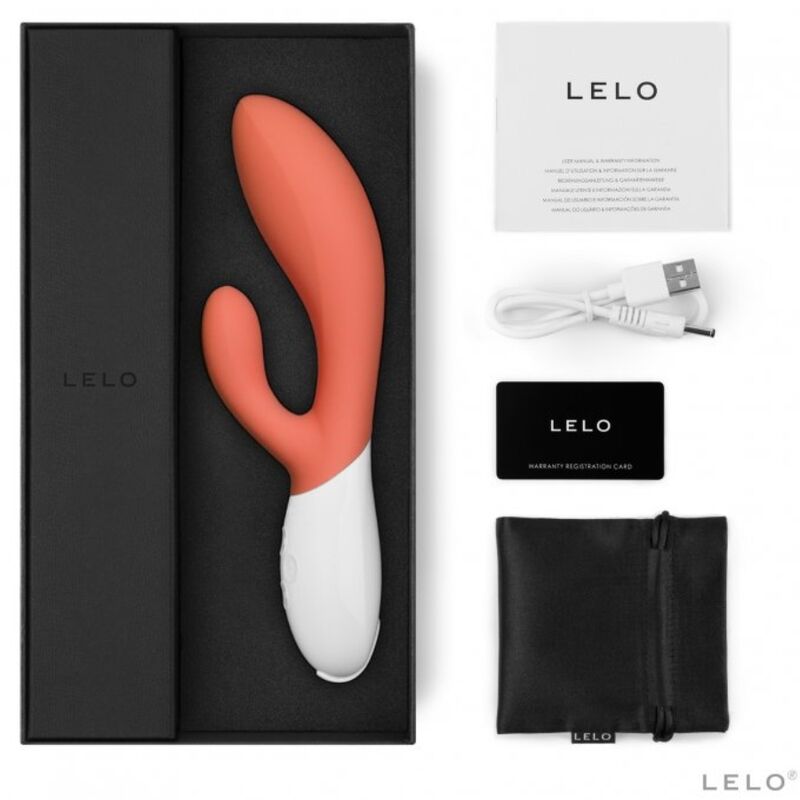Lelo-Ina 3 Luxury Coral Rabbit Vibrator-Silikon, 10 Geschwindigkeiten · Vibratoren (Bild 2)