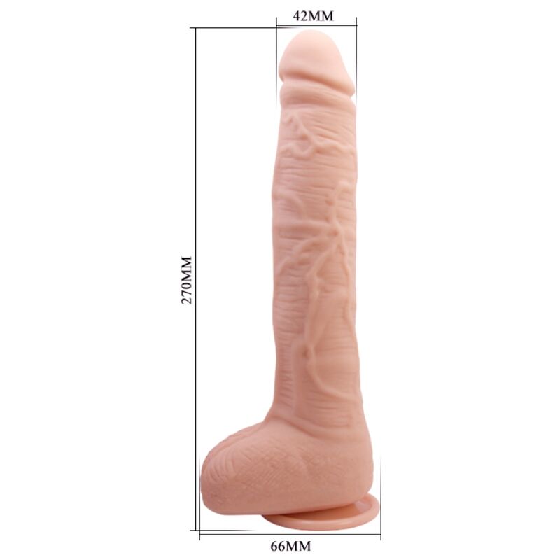 Baile Dildos-Dildo Realist Flexible, 28 cm, Base mit Saugnapf-TPR · Sextoys (Bild 6)