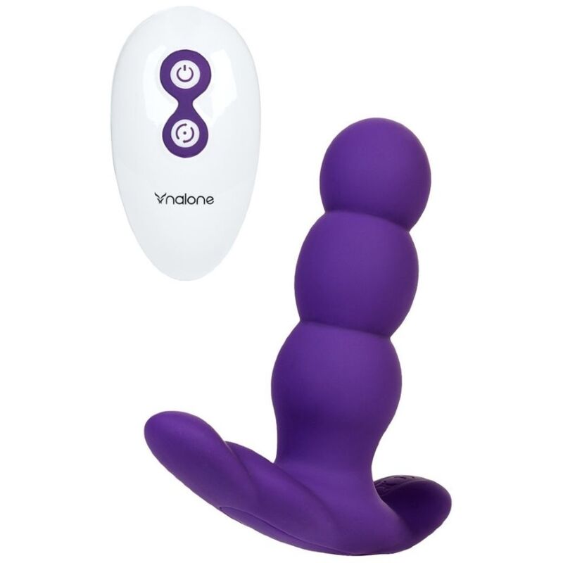 Nalone-Pearl Anal-Vibrator mit Fernbedienung Flieder-Silikon, 7 Stufen