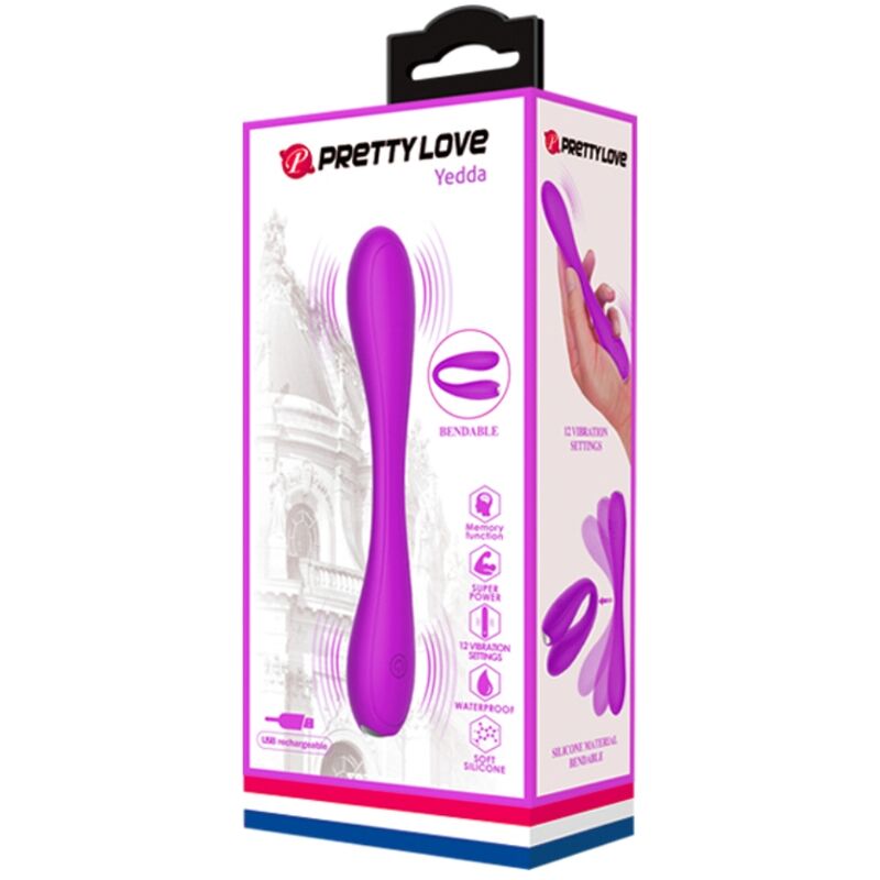 High Tech-Yedda Vibrator Flexible-Silizium, 12 Geschwindigkeiten, Wiederaufladbar · Vibratoren (Bild 8)