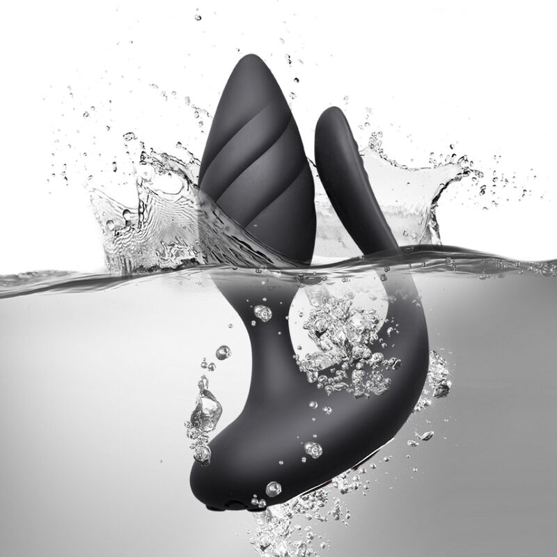 Rocks-Cocktail Plug mit Fernbedienung – Schwarz-Silikon, 10 Geschwindigkeiten · Vibratoren (Bild 6)