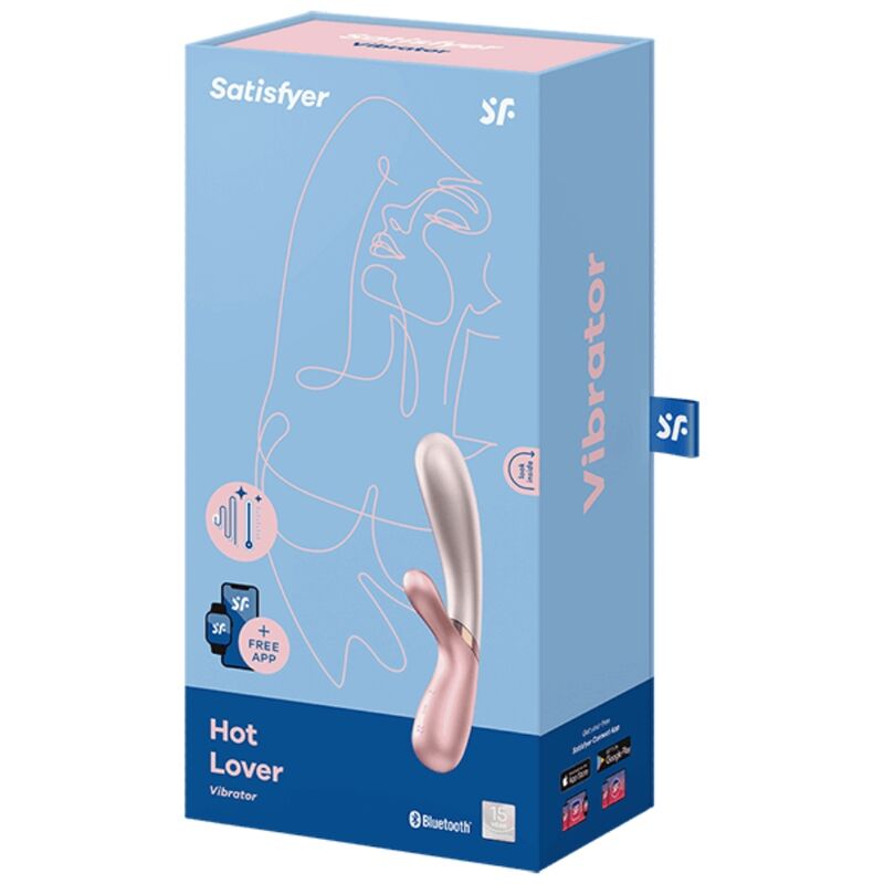 Satisfyer Connect-Hot Lover Vibrator Rosa & Beige-Silikon, 12 · Vibratoren (Bild 3)
