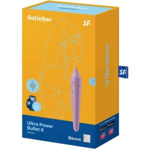 Satisfyer Connect-Ultra Power Bulletin 8 Flieder-Silikon, 12 Geschwindigkeiten · Vibratoren (Bild 2)