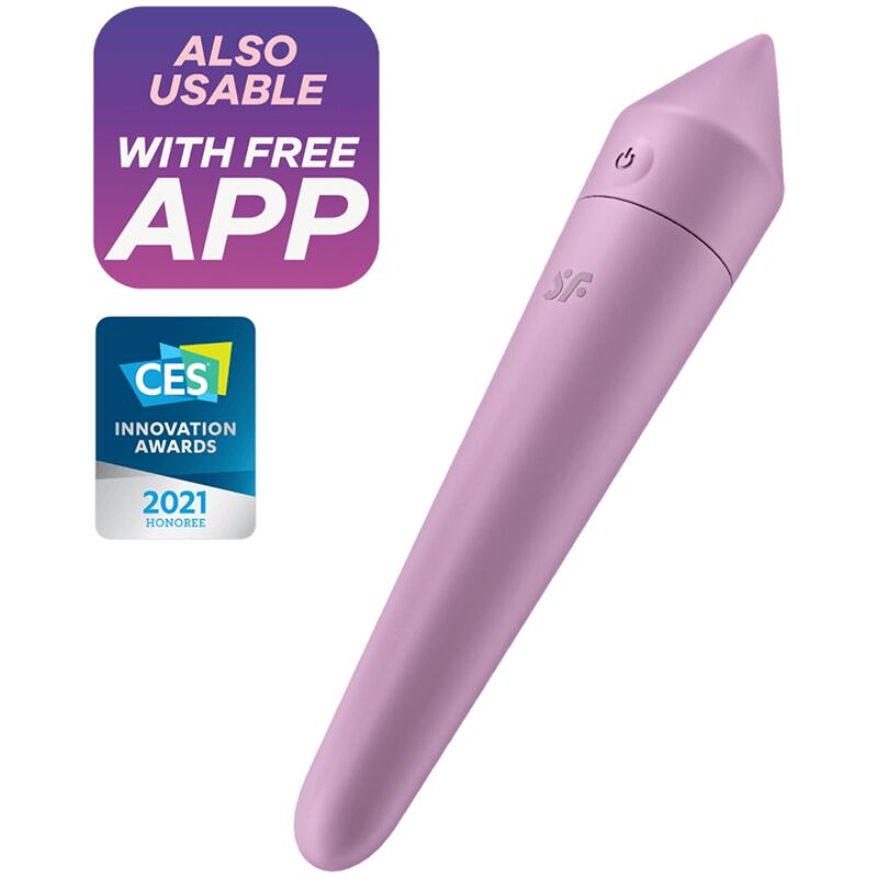 Satisfyer Connect-Ultra Power Bulletin 8 Flieder-Silikon, 12 Geschwindigkeiten · Vibratoren