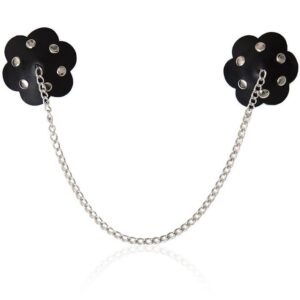 Ohmama Fetish-Schutzblätter für Brustwarzen mit Metallkette · Sextoys