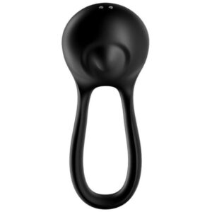 Satisfyer Ring-Majestic Duo Ring Vibrator Schwarz-Silikon, 12 Geschwindigkeiten · Sextoys (Bild 2)