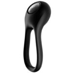 Satisfyer Ring-Majestic Duo Ring Vibrator Schwarz-Silikon, 12 Geschwindigkeiten · Sextoys