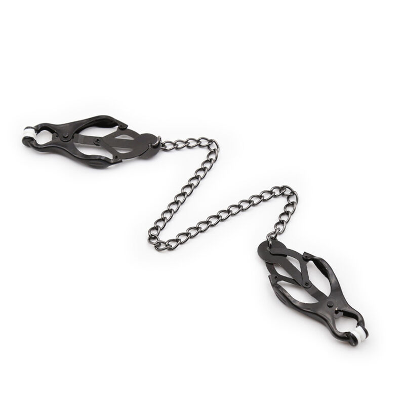 Ohmama Fetish-Möpse für japanische Ketten Nippel Schwarz-Metal · Sextoys (Bild 2)
